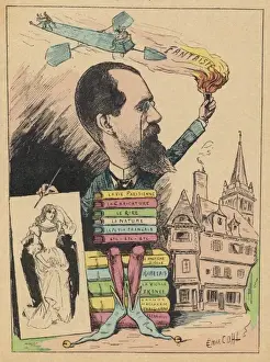 Impresiones de Ilustrador francés Albert Robida, conocido por su representación de la vida en el futuro Albert Robida Imprime: Alberto Robida