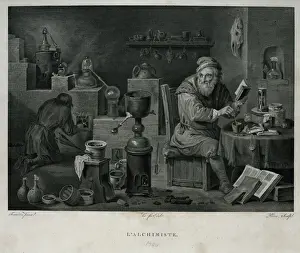 David Teniers The Younger Imprime: Alchemist at work