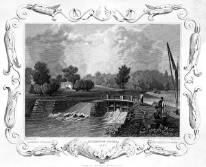 Historic Kent Landmarks Imprime: Allington Locks