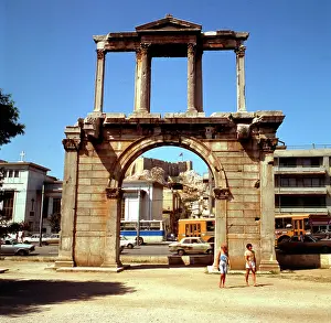Athens Landmarks Imprime: Arch of Hadrian