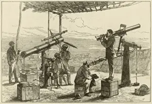 Total Solar Eclipse Imprime: The astronomers waiting for the eclipse