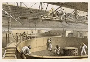 Great Eastern Ship Imprime: Atlantic Cable Coiled