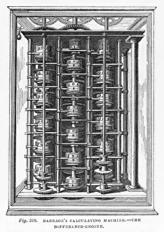 19th Century Technology Imprime: BABBAGEs ENGINE (1)
