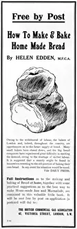 Homemade Bread Recipes Imprime: Baking your own bread, WW1