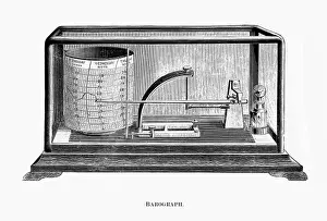 Antique Scientific Equipment Imprime: Barograph