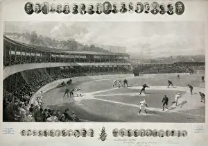 Impresiones de Un partido de béisbol Orioles Imprime: Un partido de béisbol