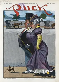 Puck Magazine Cartoons Online Imprime: Beef a la mode