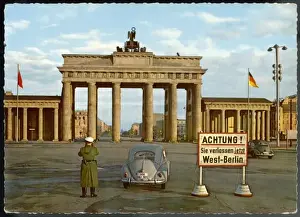 East West Berlin Divide Imprime: Berlin Divided