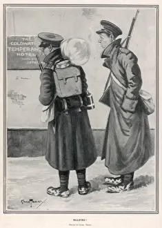 British Soldiers In WWI Imprime: BILLETED
