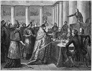 French Revolution Events Imprime: Bishop Abdicates