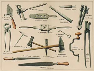 Industrial Imprime: Herramientas del herrero negro 1875