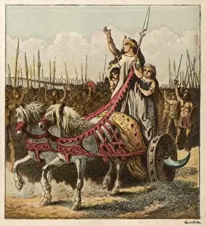 Boadicea Imprime: Boadicea & her Army