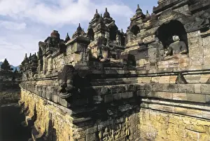 Central Java Indonesia Imprime: Borobudur Temple. 9th c. INDONESIA. CENTRAL JAVA