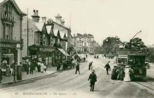 Dorset Seaside Town Imprime: Bournemouth. The Square