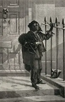 Chimney Sweep Illustration Imprime: A boy sweep