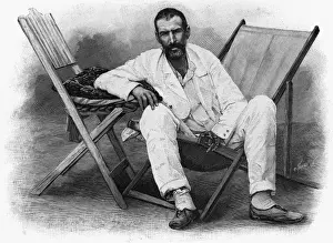 Pierre Savorgnan De Brazza Imprime: Brazza in Deckchair