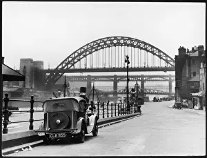 Newcastle Upon Tyne Landmarks Imprime: Bridges on the Tyne
