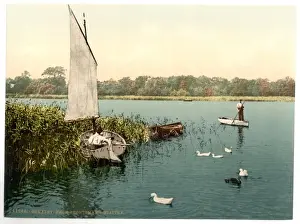 Nineteenth Century Coloured Photographs Imprime: Broad, Ormesby, England