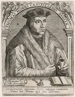 Sir Thomas More Portrait Imprime: More - De Bry