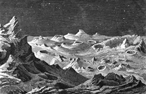 Lunar Surface Features Imprime: Bumpy Lunar Landscape