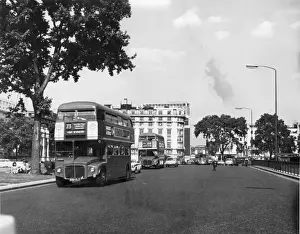 Vintage Motor Vehicles UK Imprime: Three Buses at Once