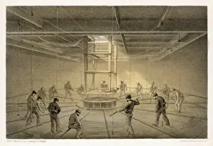 19th Century Sailing Vessels Imprime: Cable Passing Out