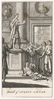 Julius Caesar Death Scene Imprime: Caesar Assassinated