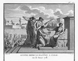Roman Empire Politics Imprime: Caesar Refuses Crown