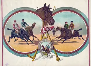 Victorian Era Equestrian Art Imprime: Called back. They are off