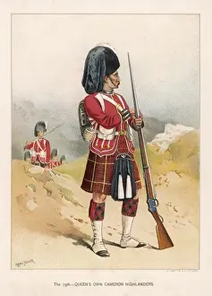 British Army Regiments History Imprime: Cameron Highlanders