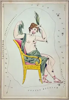 Historical Astronomy Prints Imprime: Cassiopeia