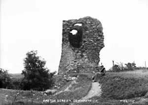 Irish Castle Ruins Imprime: Castle Screen, Downpatrick