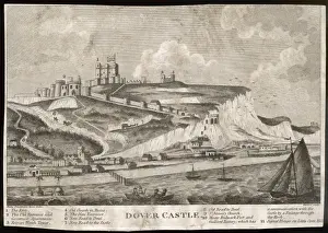 White Cliffs Of Dover Imprime: Castle & White Cliffs