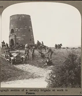 British Army In India Imprime: Cavalry Brigade at Work