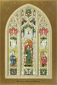 Medieval Stained Glass Imprime: Caxton Window