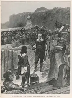 Samuel De Champlain Biography Imprime: Champlain Surrenders