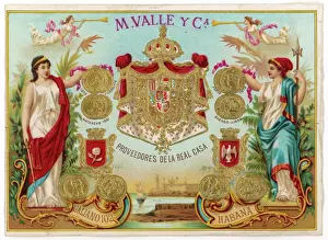 Impresiones de Etiqueta de cigarro para cigarrillos Habana fabricados por M Valle en Cuba Imágenes Relacionadas Imprime: Etiqueta de cigarrillos