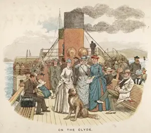 Clyde River Scotland Imprime: Clyde Excursionists