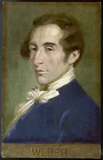 19th Century Music Artists Imprime: Cm Weber / Eichhorn Postcd