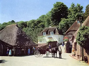 Thatched Cottages UK Imprime: Cockington, Devon