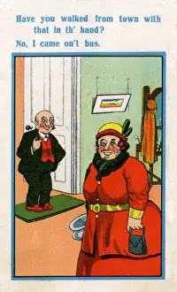 Vintage Comic Illustrations Imprime: Comic Postcard