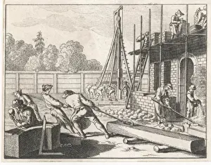 Manual Labor In Construction Imprime: Constructing a House