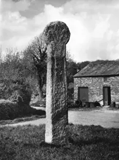 England Village Scenes Imprime: Cornish Cross