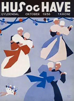 Vintage Dance Floor Scene Imprime: Couples Dancing 1936