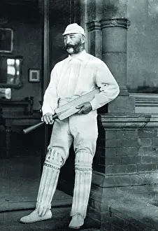 Cricket History Imprime: Cricketer, E. M. Grace