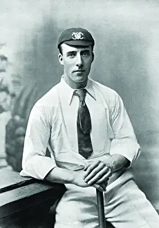 Historical Cricket Players Imprime: Cricketer, E. Smith