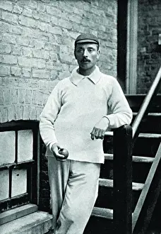 Historical Cricket Players Imprime: Cricketer, Evershed
