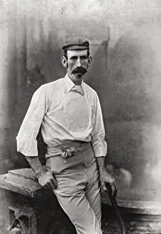 Vintage Cricket Pictures Imprime: Cricketer, Hall