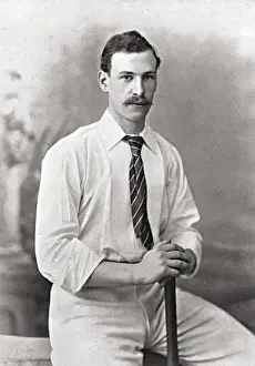 Historical Cricket Images Imprime: Cricketer, Jackson
