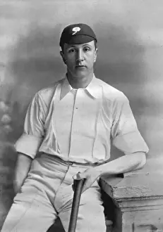 Vintage Cricket Players Imprime: Cricketer, Mitchell